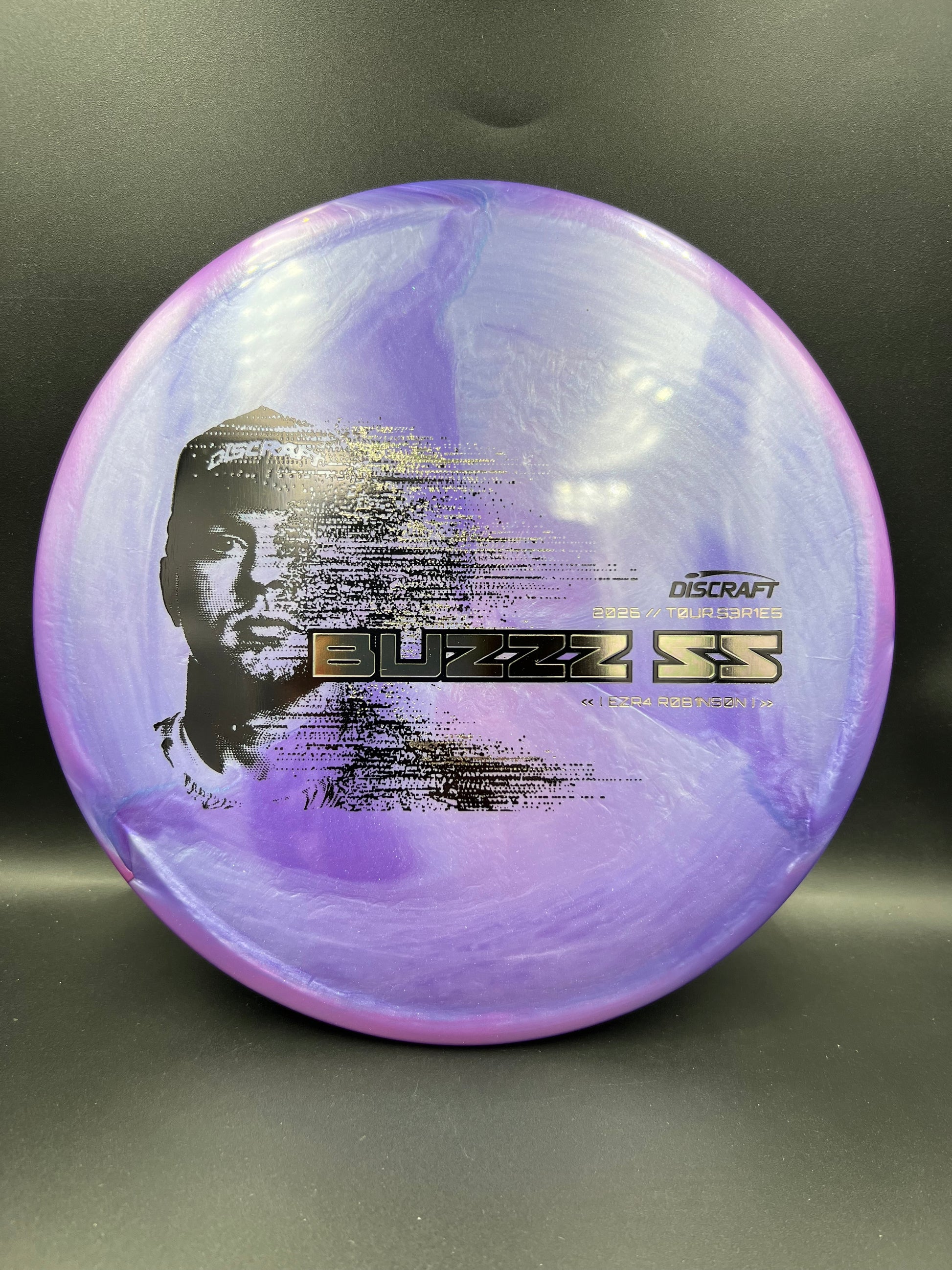Discraft Ezra Robinson Buzzz SS 2026 Tour Series Purple Reflective Stamp - 177+