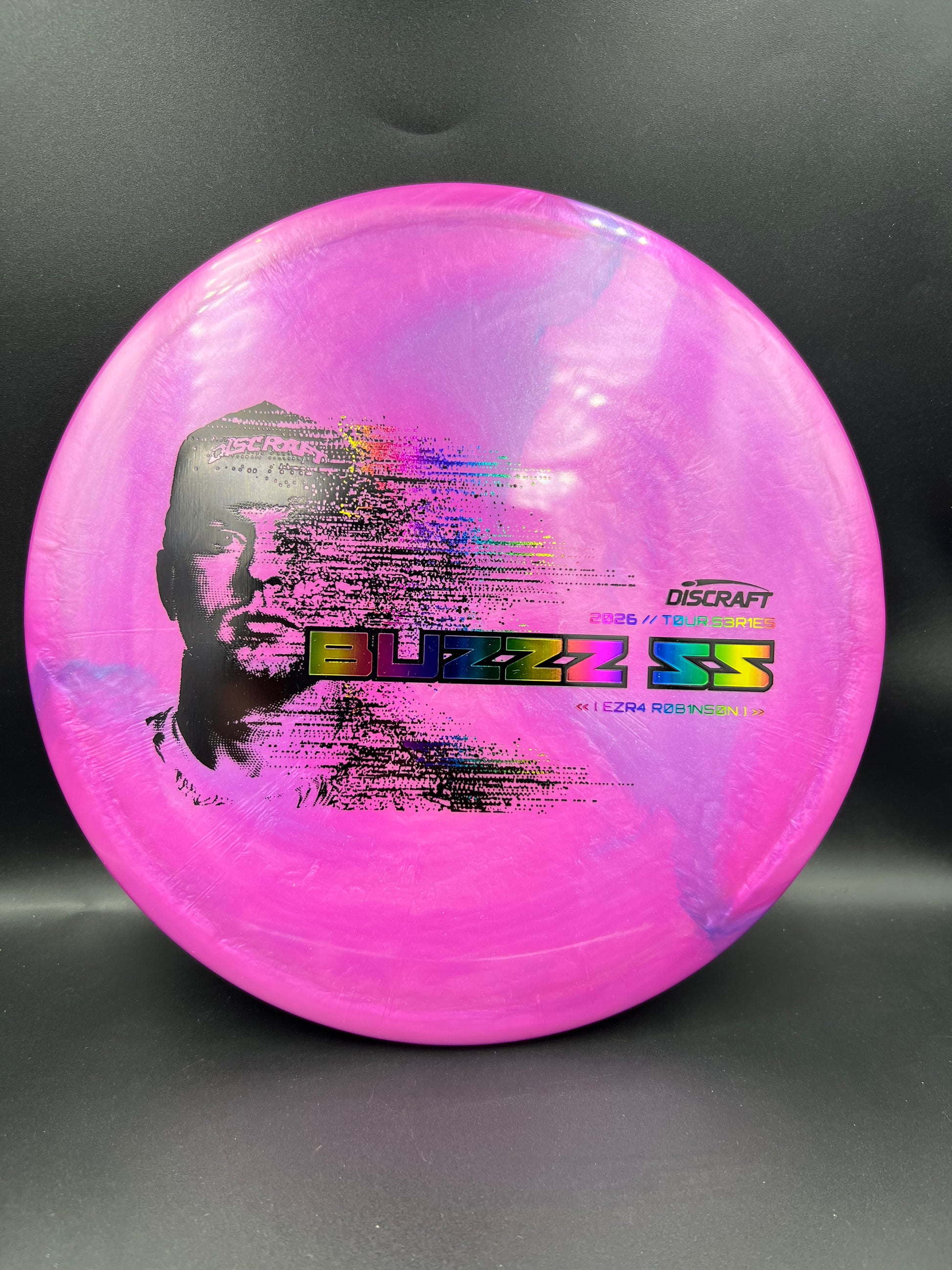 Discraft Ezra Robinson Buzzz SS 2026 Tour Series Pinkish Purple Rainbow Stamp - 175-176g