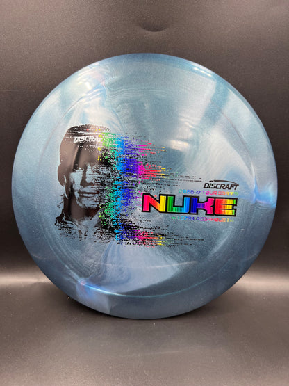 Discraft Ezra Aderhold Nuke 2026 Tour Series Blue Rainbow Stamp - 171g