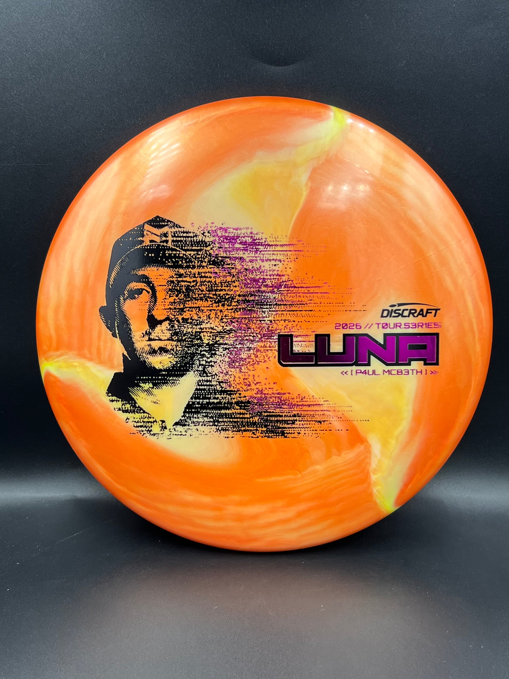 Discraft Paul McBeth Luna 2026 Tour Series Orange Pink Stamp - 173-174g