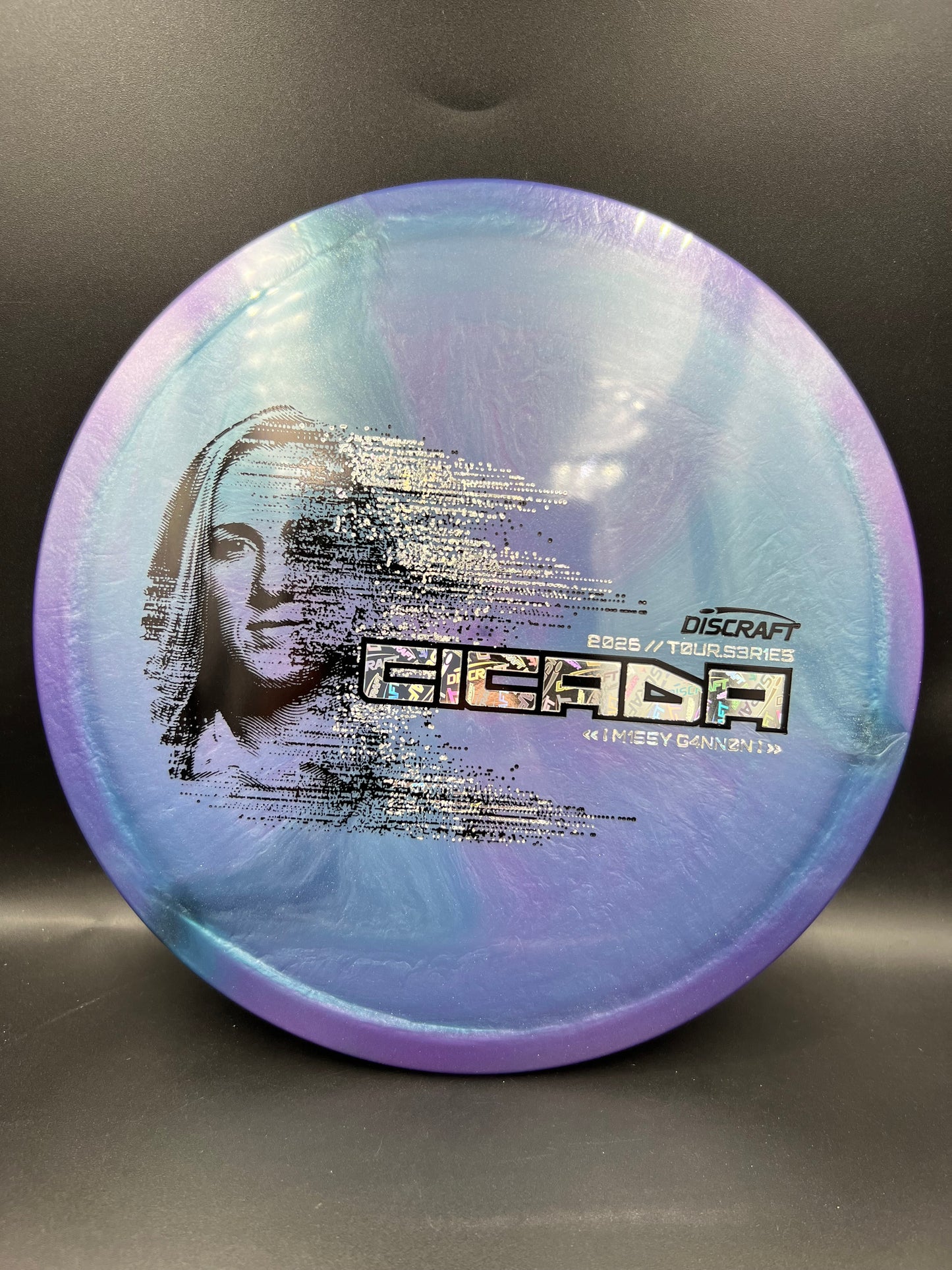 Discraft Missy Gannon Cicada 2026 Tour Series Blurple Discraft Logo Stamp - 170-172g