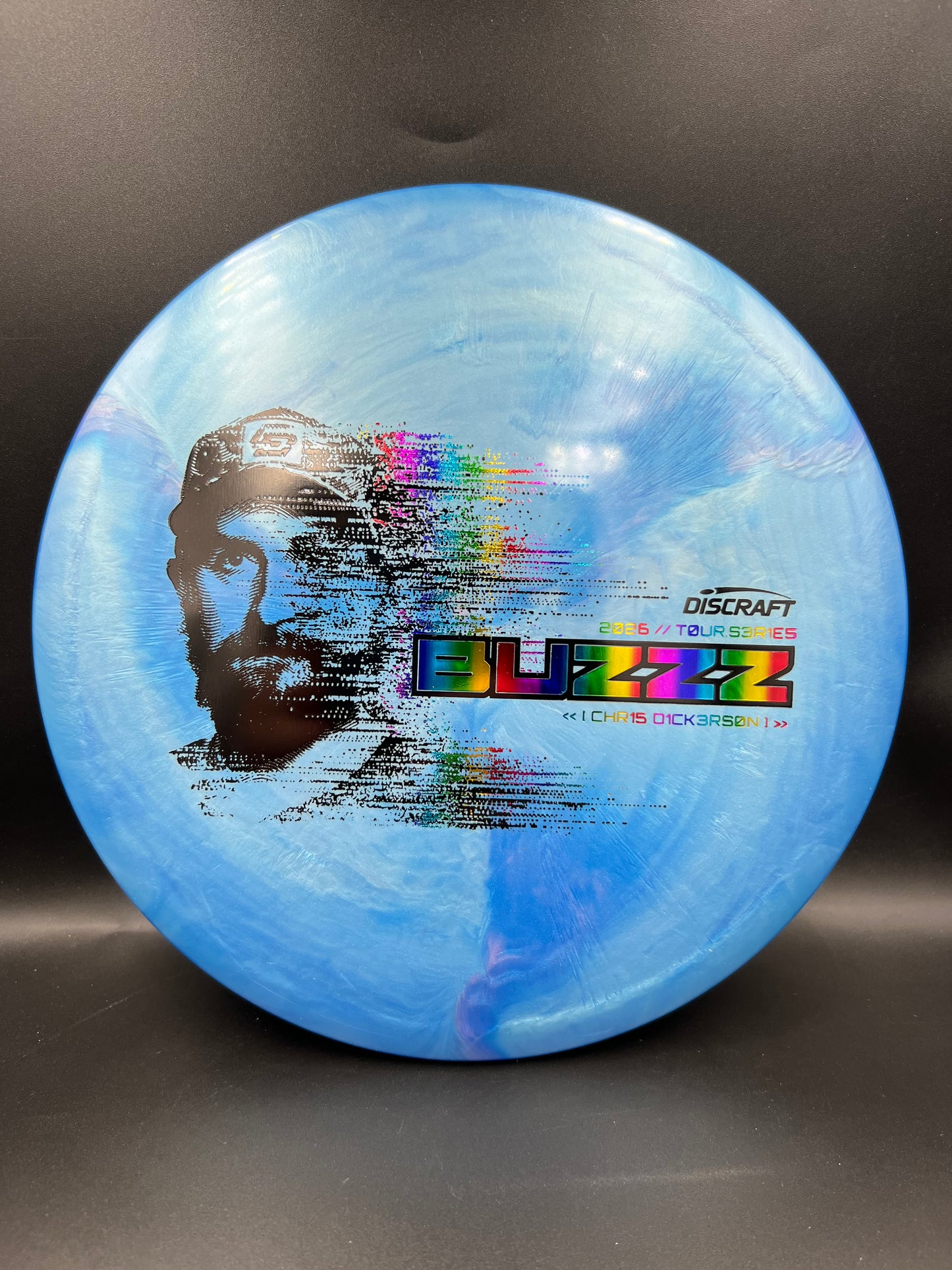 Discraft Chris Dickerson Buzzz 2026 Tour Series Blue Rainbow Stamp - 175-176g