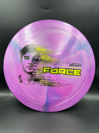 Discraft Luke Taylor Force 2026 Tour Series Purple Yellow Glitter Stamp - 173-174g