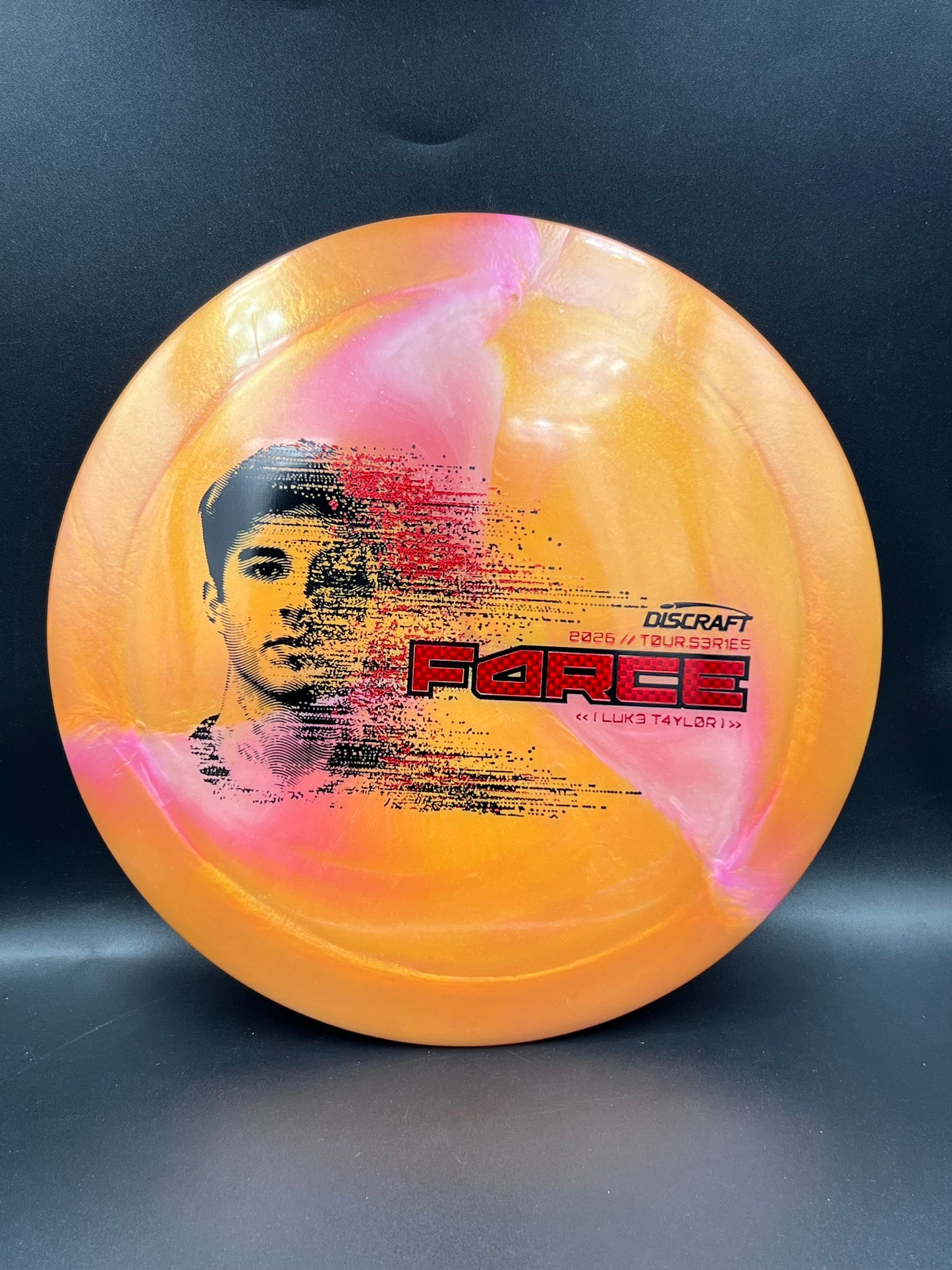 Discraft Luke Taylor Force 2026 Tour Series Orange Red Stamp - 170-172g