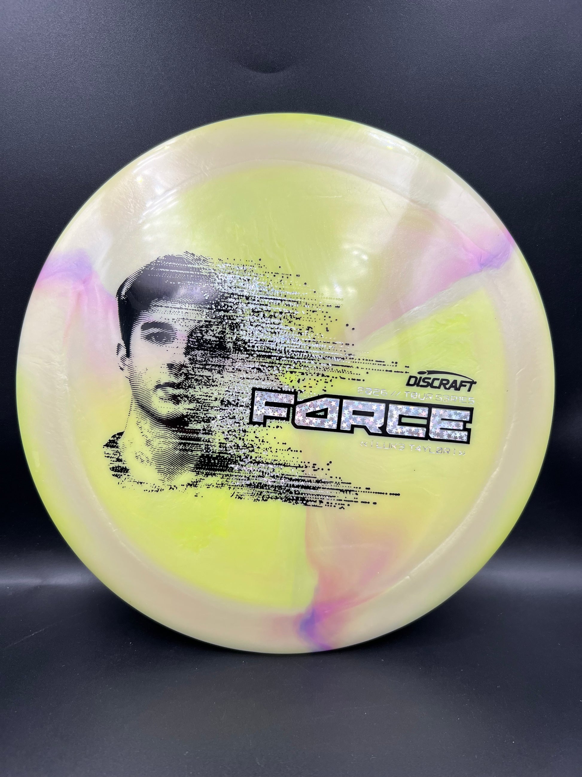 Discraft Luke Taylor Force 2026 Tour Series Yellow Green Silver Stars Stamp - 173-174g