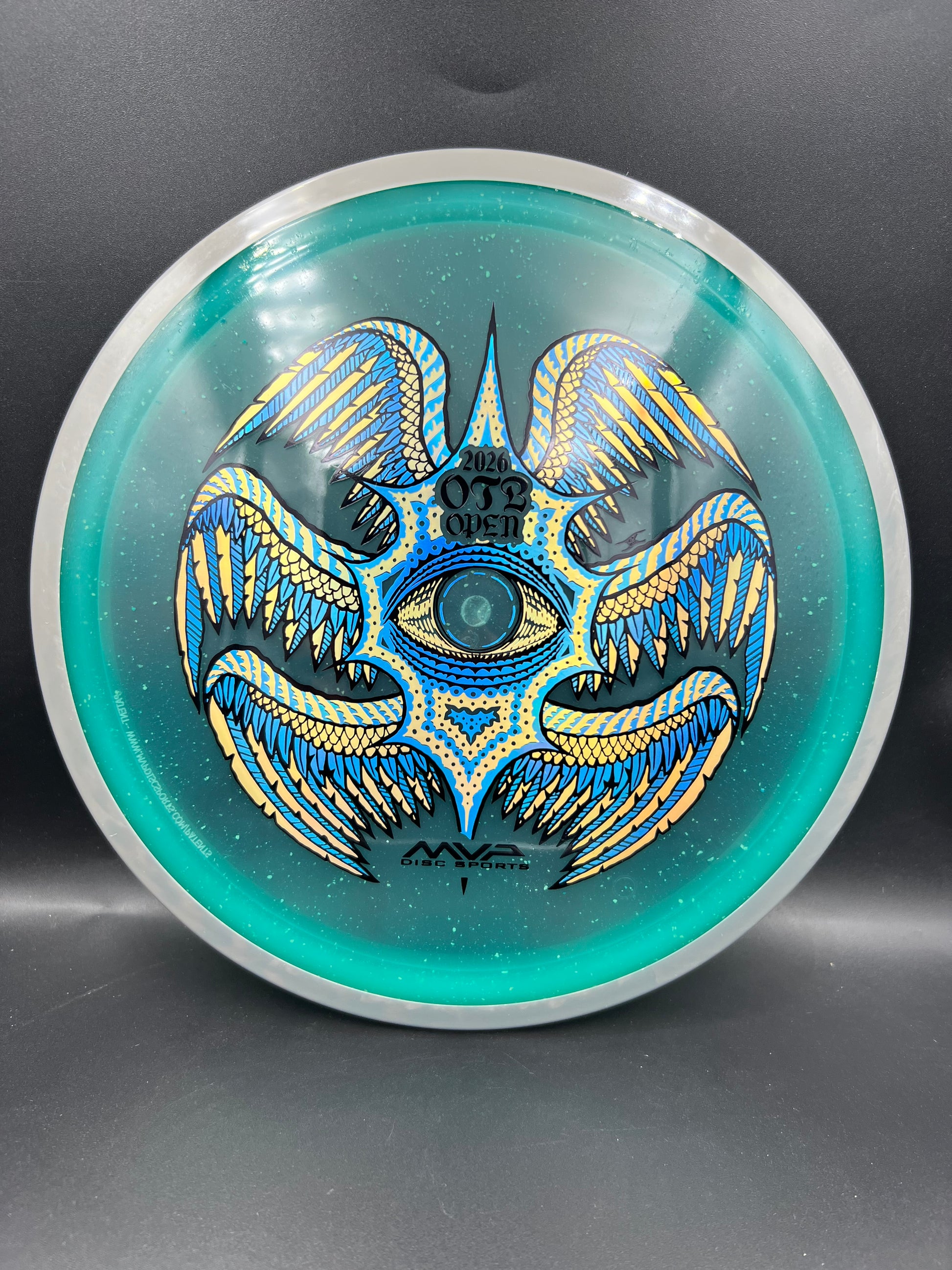 Axiom Particle Proton Soft Rhythm OTB 2026 Gray Rim Teal Plate - 174g