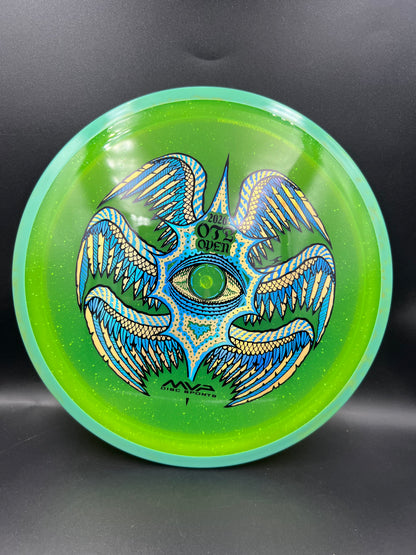 Axiom Particle Proton Soft Rhythm OTB 2026 Teal Rim Green Plate - 171g