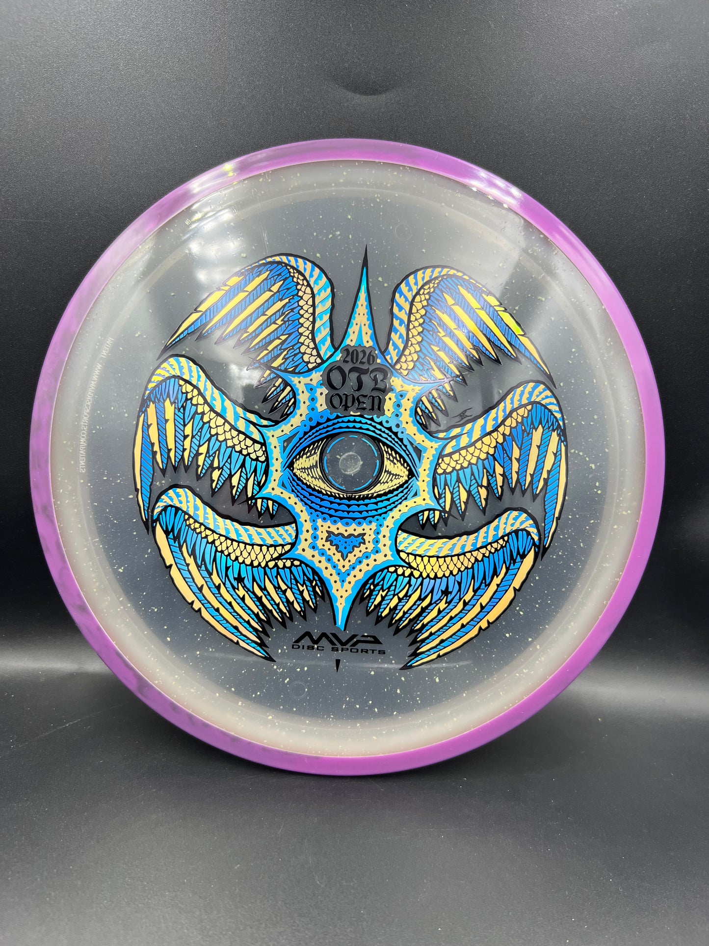 Axiom Particle Proton Soft Rhythm OTB 2026 Purple Rim Clear Plate - 170g
