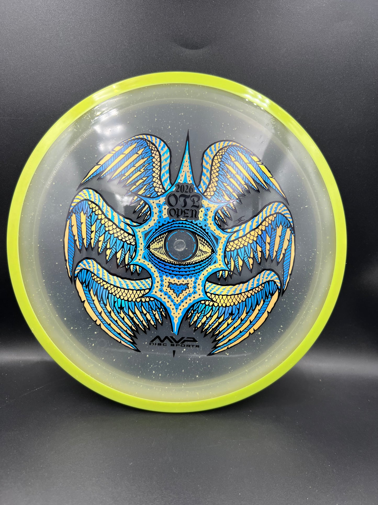 Axiom Particle Proton Soft Rhythm OTB 2026 Yellow Rim Clear Plate - 174g