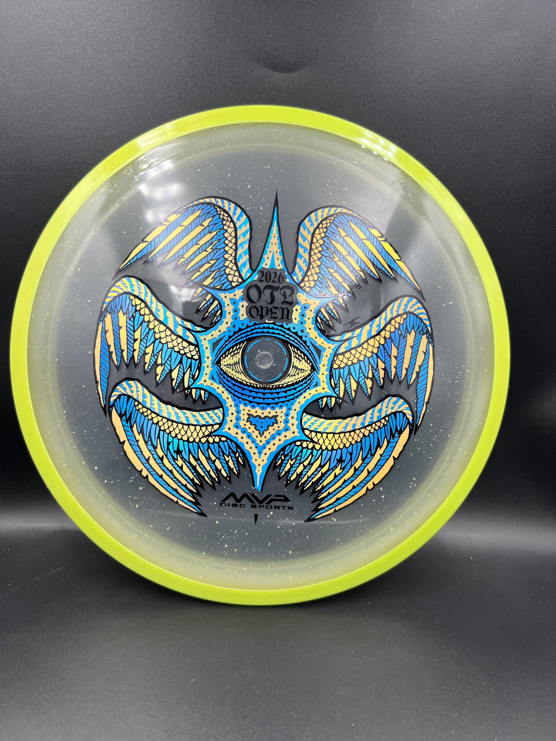 Axiom Particle Proton Soft Rhythm OTB 2026 Yellow Rim Clear Plate - 174g