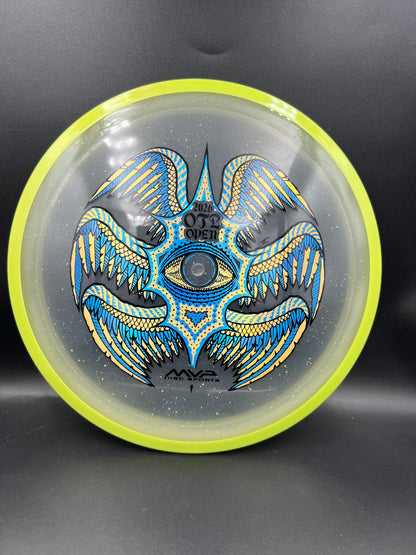 Axiom Particle Proton Soft Rhythm OTB 2026 Yellow Rim Clear Plate - 174g