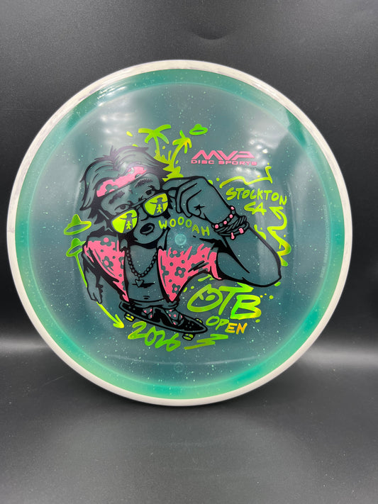 Axiom Particle Proton Soft Hex OTB 2026 White Gray Rim Teal Plate - 177g