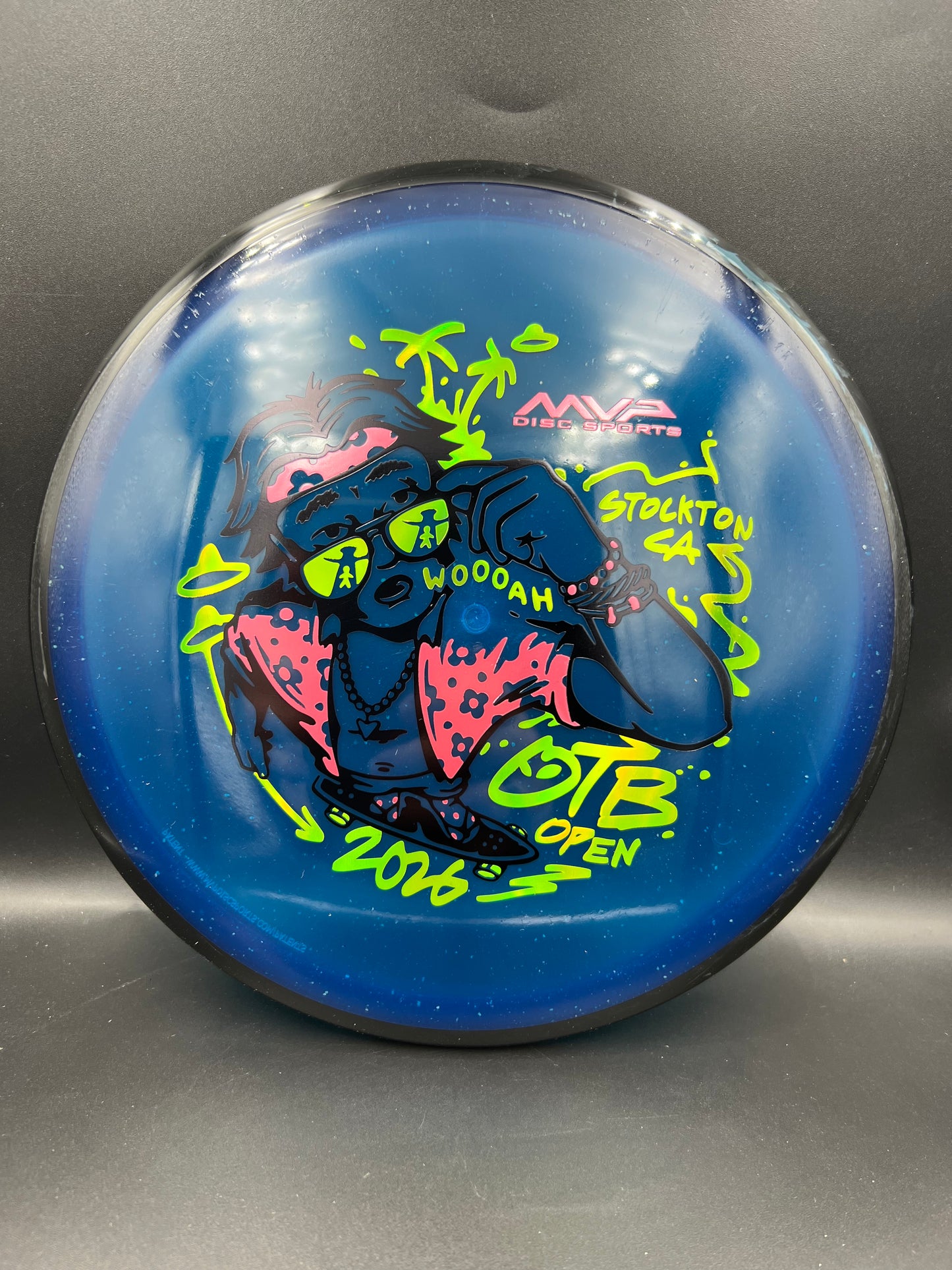 Axiom Particle Proton Soft Hex OTB 2026 Black Rim Blue Plate - 177g