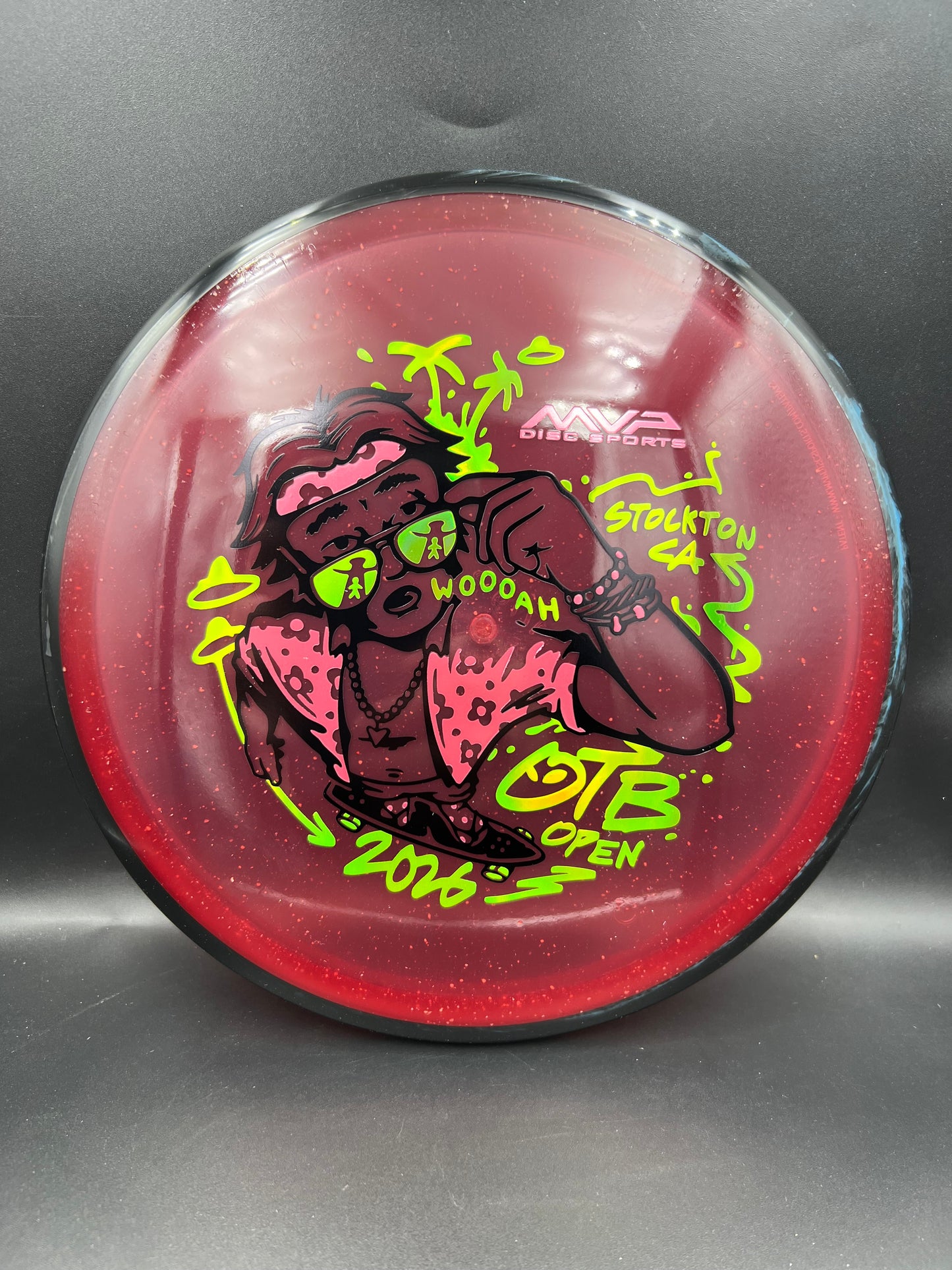 Axiom Particle Proton Soft Hex OTB 2026 Black Rim Red Plate - 177g