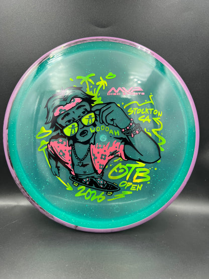 Axiom Particle Proton Soft Hex OTB 2026 Purple Rim Teal Plate - 176g