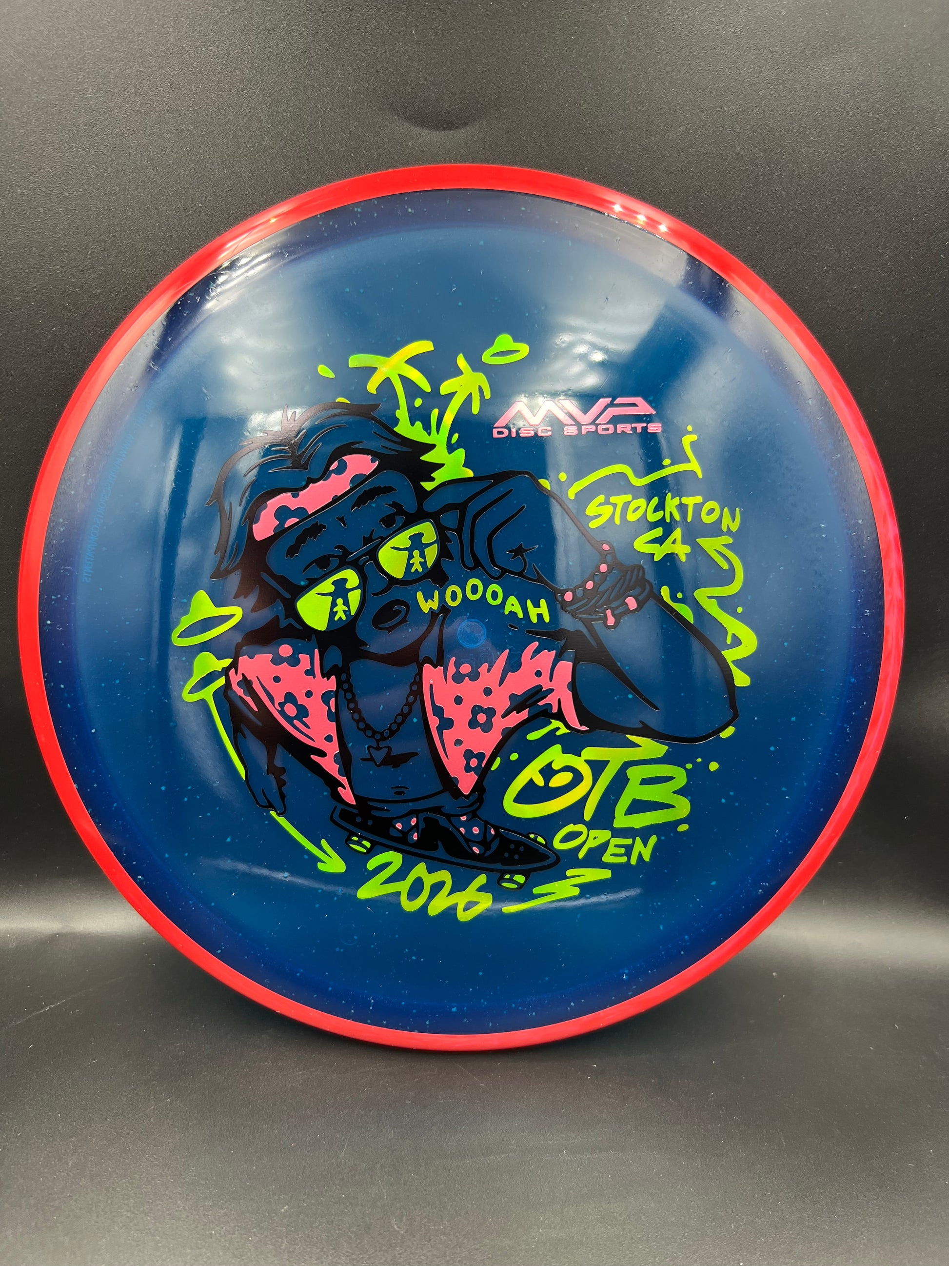 Axiom Particle Proton Soft Hex OTB 2026 Red Rim Blue Plate - 174g