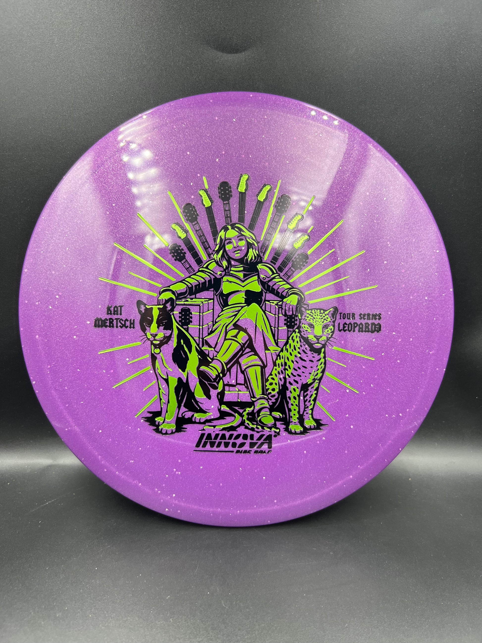 Innova 2026 Tour Series Metal Flake Star Leopard 3 Kat Mertsch Purple Black Green Stamp - 170g