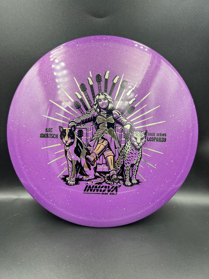 Innova 2026 Tour Series Metal Flake Star Leopard 3 Kat Mertsch Purple Black Silver Stamp - 170g
