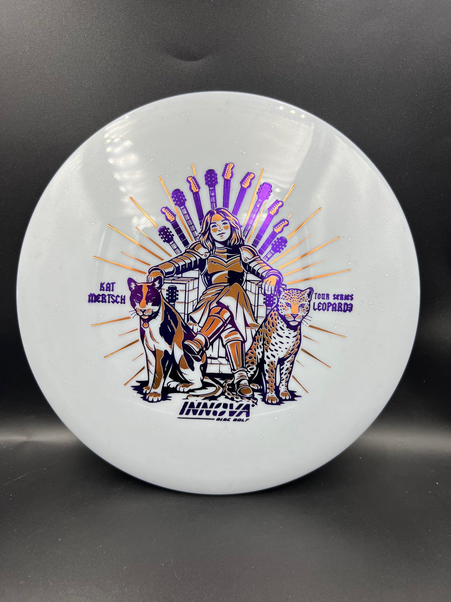 Innova 2026 Tour Series Metal Flake Star Leopard 3 Kat Mertsch Gray Purple Copper Stamp - 171g