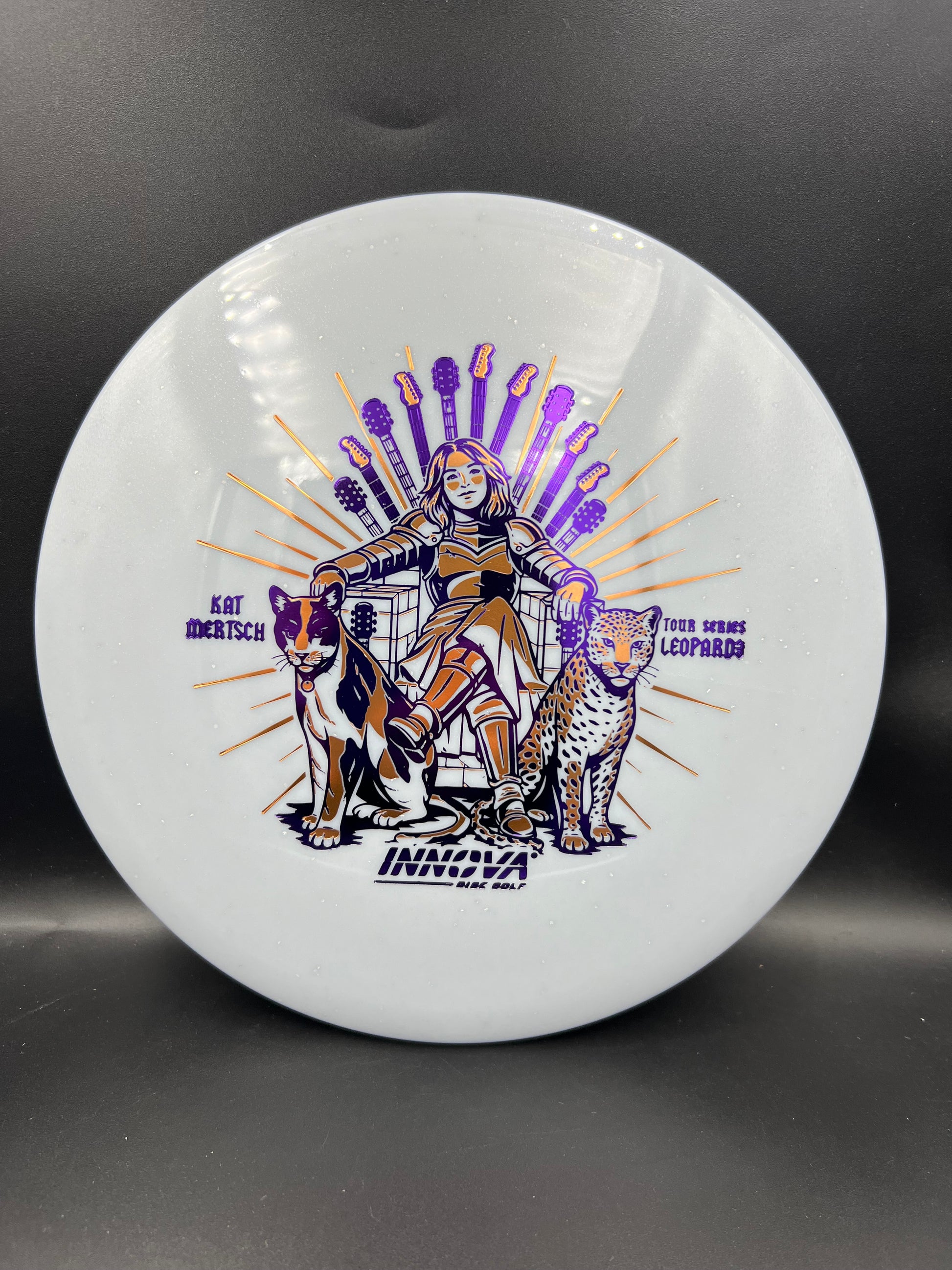 Innova 2026 Tour Series Metal Flake Star Leopard 3 Kat Mertsch Gray Purple Copper Stamp - 171g
