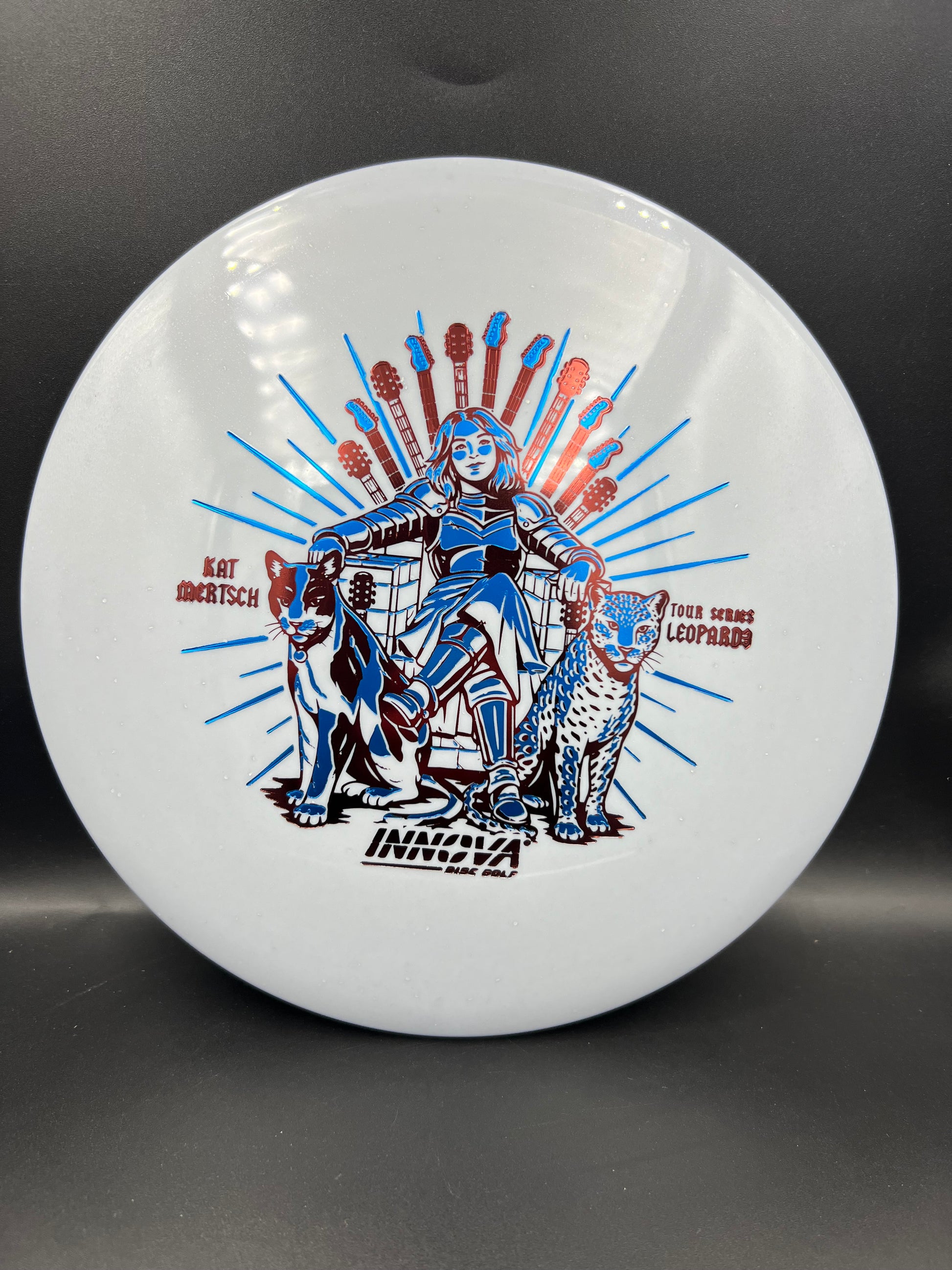 Innova 2026 Tour Series Metal Flake Star Leopard 3 Kat Mertsch Gray Blue Dark Red Stamp - 171g
