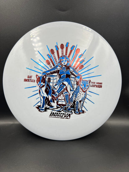 Innova 2026 Tour Series Metal Flake Star Leopard 3 Kat Mertsch Gray Blue Dark Red Stamp - 171g