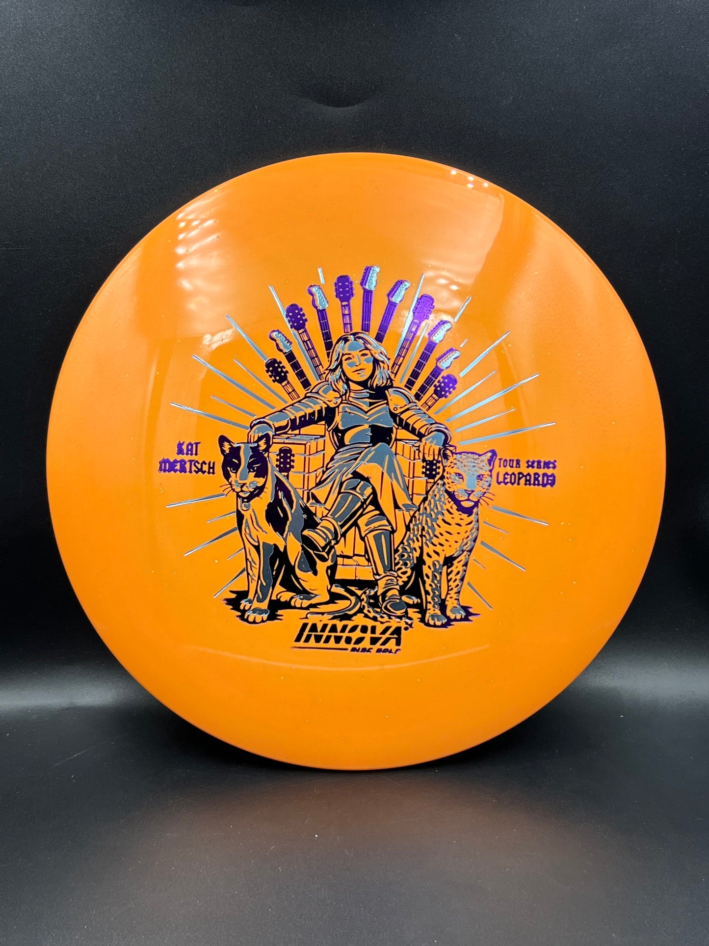 Innova 2026 Tour Series Metal Flake Star Leopard 3 Kat Mertsch Orange Purple Light Blue Stamp - 171g