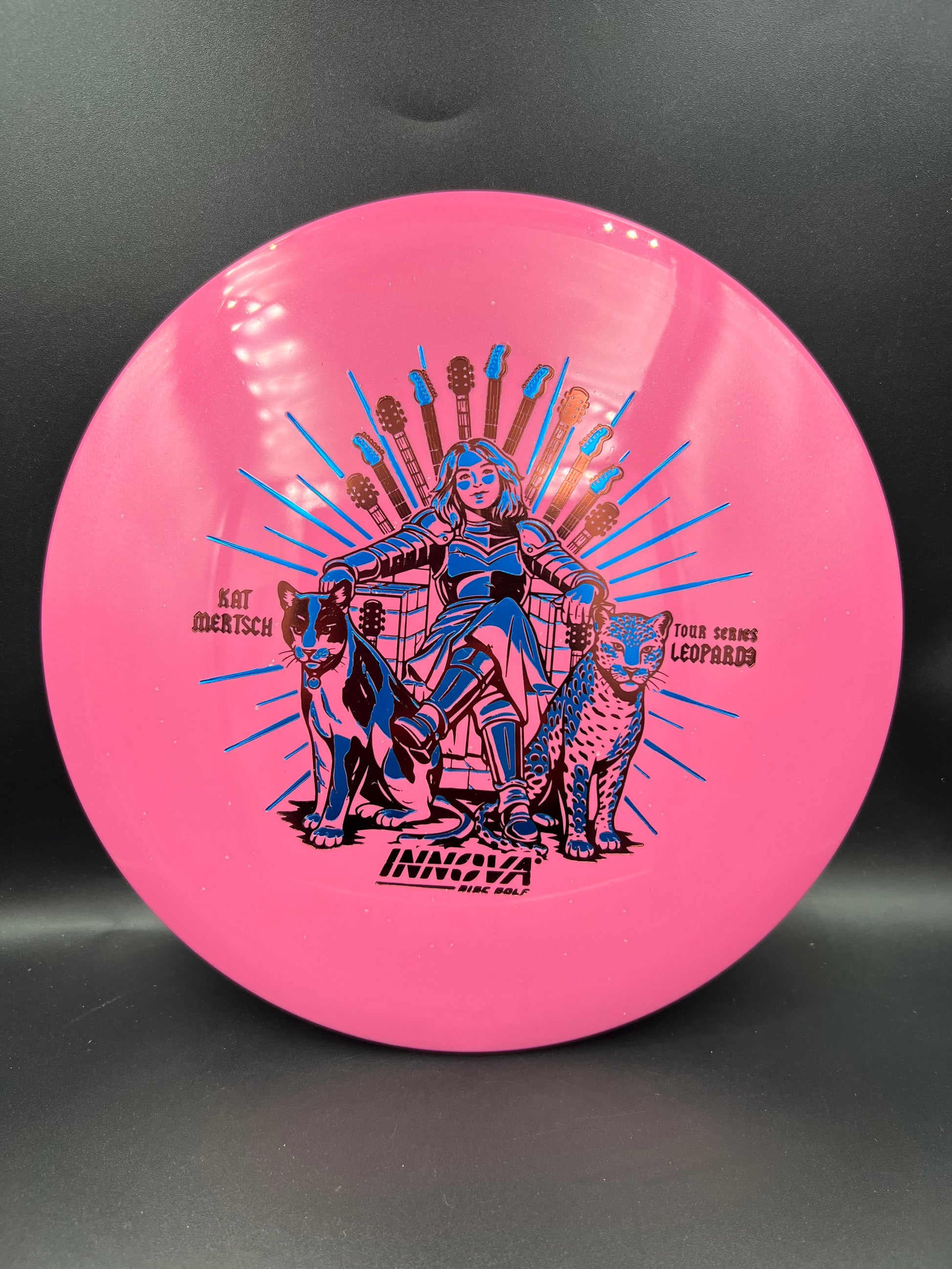 Innova 2026 Tour Series Metal Flake Star Leopard 3 Kat Mertsch Pink Blue Dark Red Stamp - 172g
