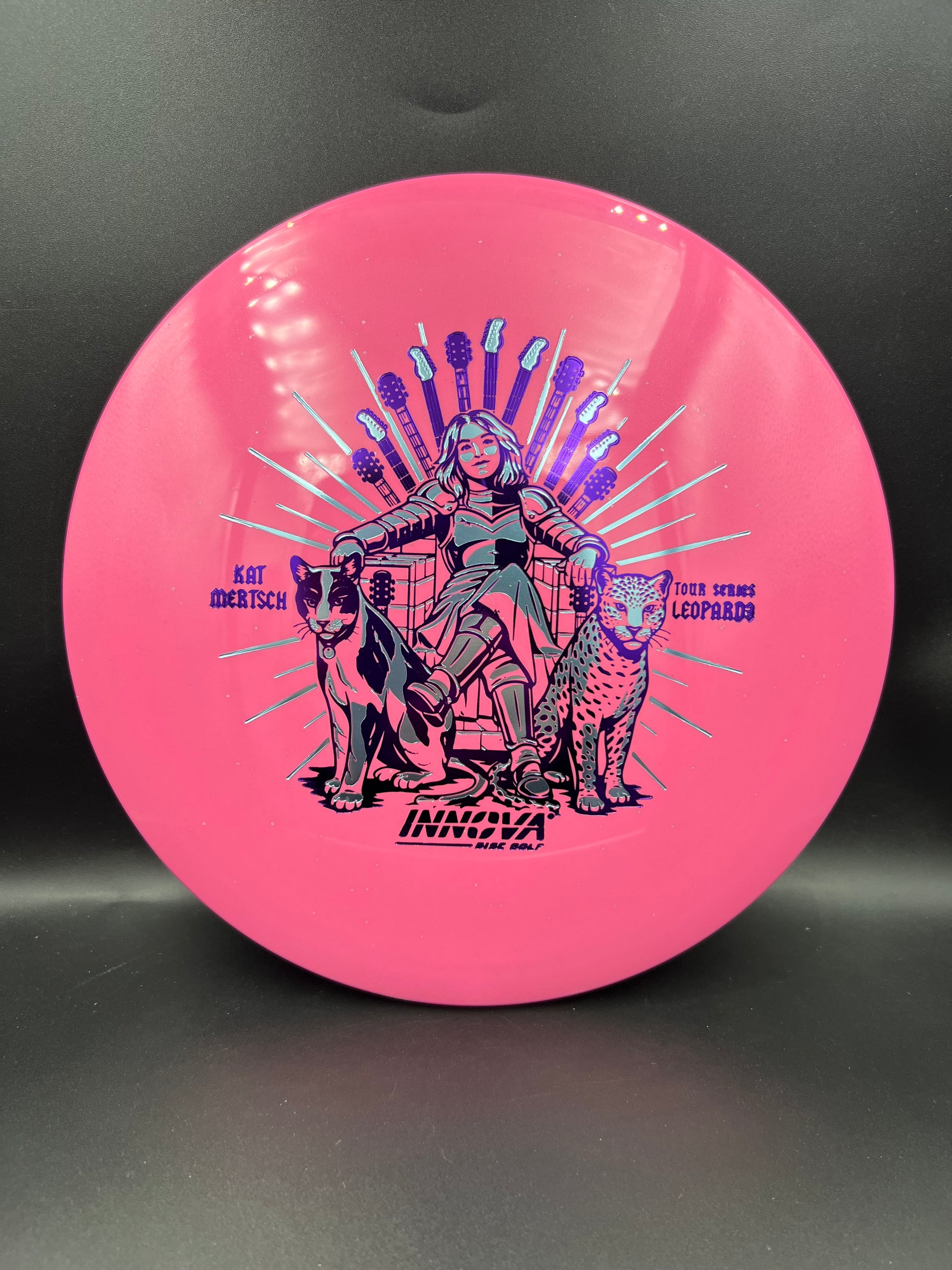 Innova 2026 Tour Series Metal Flake Star Leopard 3 Kat Mertsch Pink Purple Light Blue Stamp - 172g