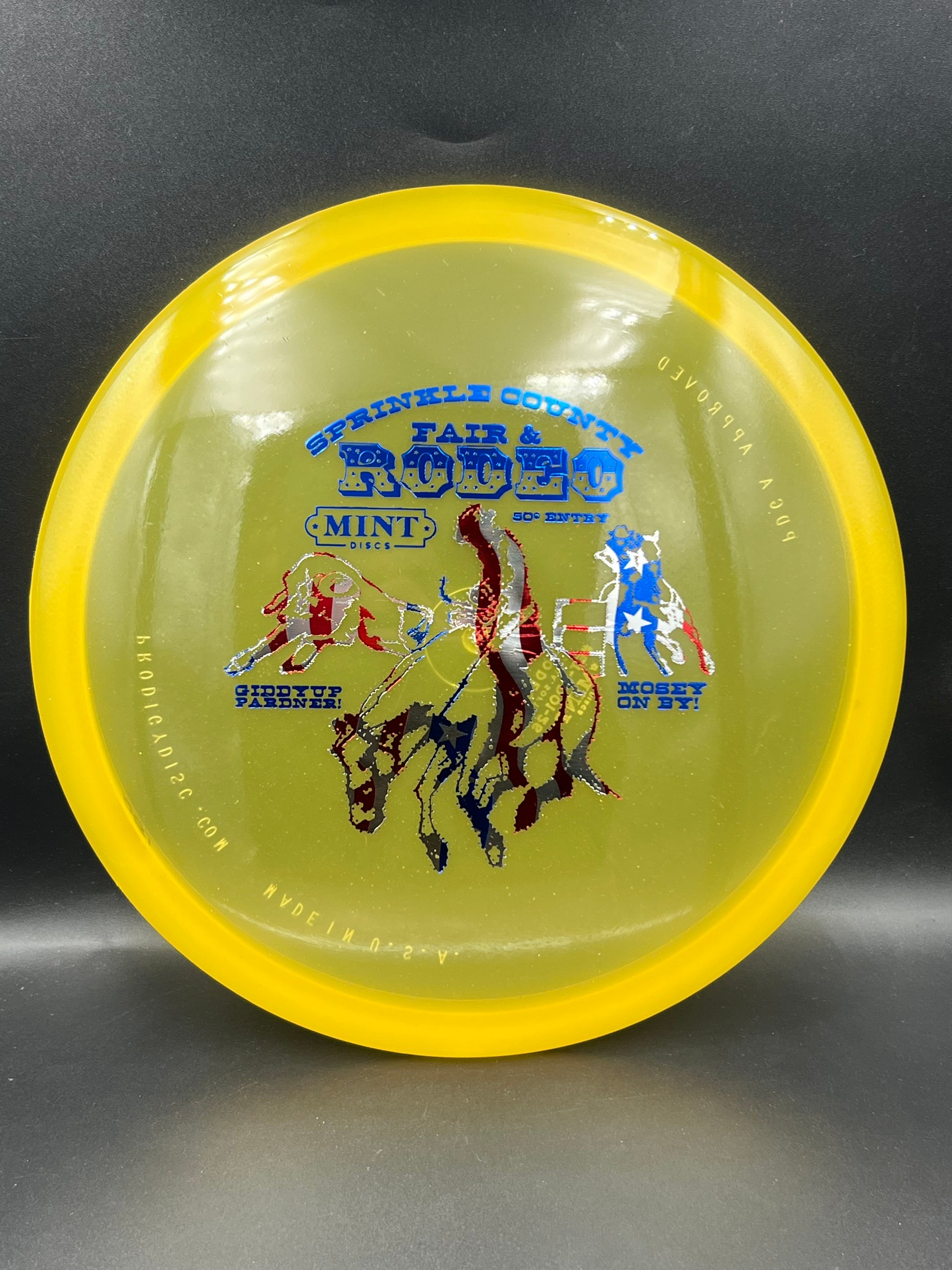 Mint Eternal Mega Soft Rodeo Yellow Orange Blue Flag Stamp - 180g