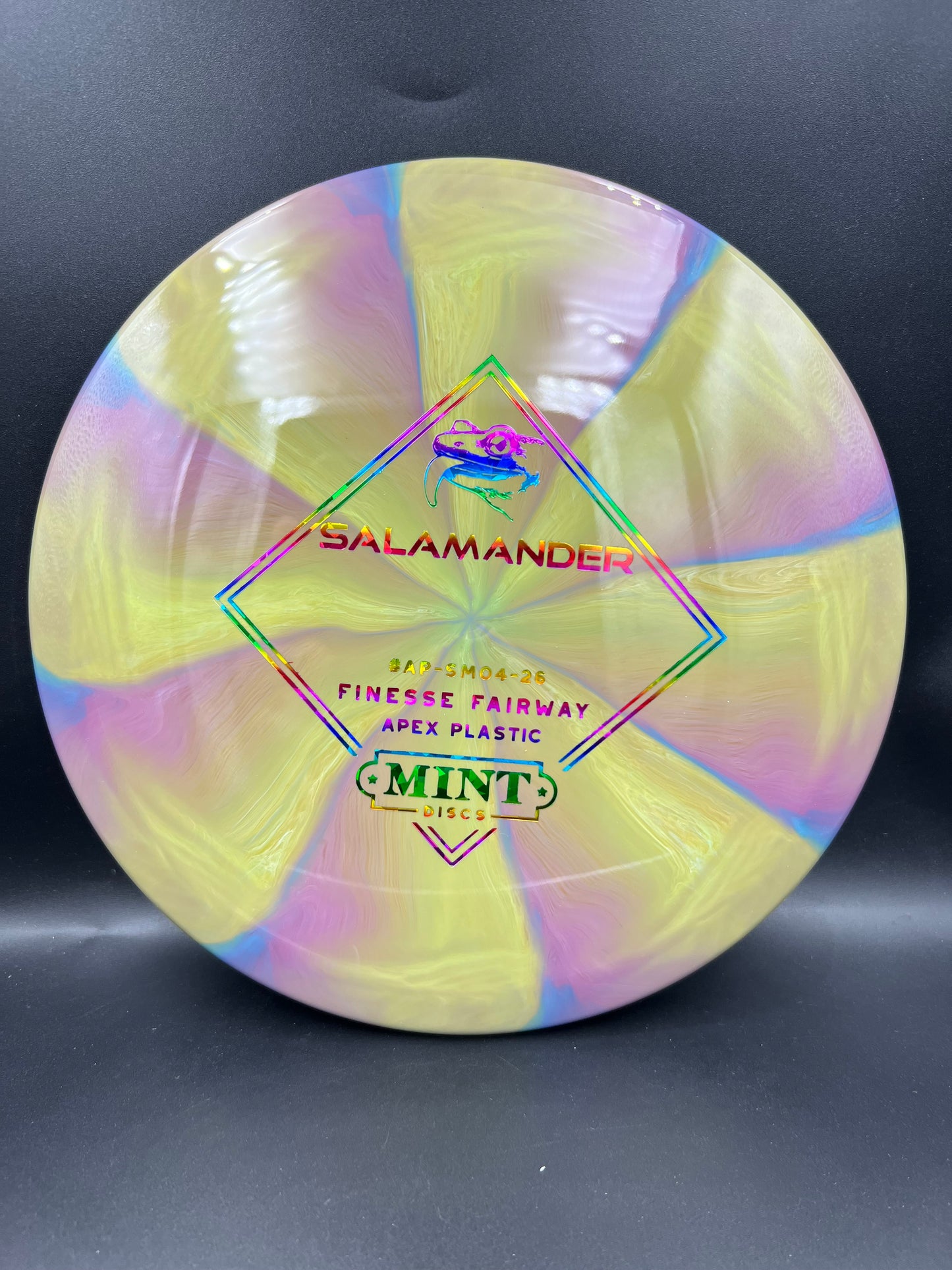 Mint Apex Swirl Salamander Stock - Sand Purple Rainbow Stamp - 168g