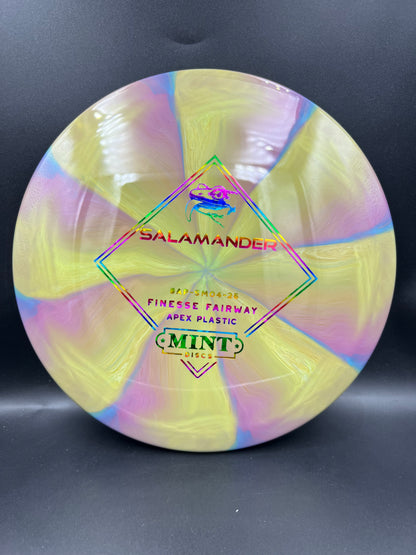 Mint Apex Swirl Salamander Stock - Sand Purple Rainbow Stamp - 168g
