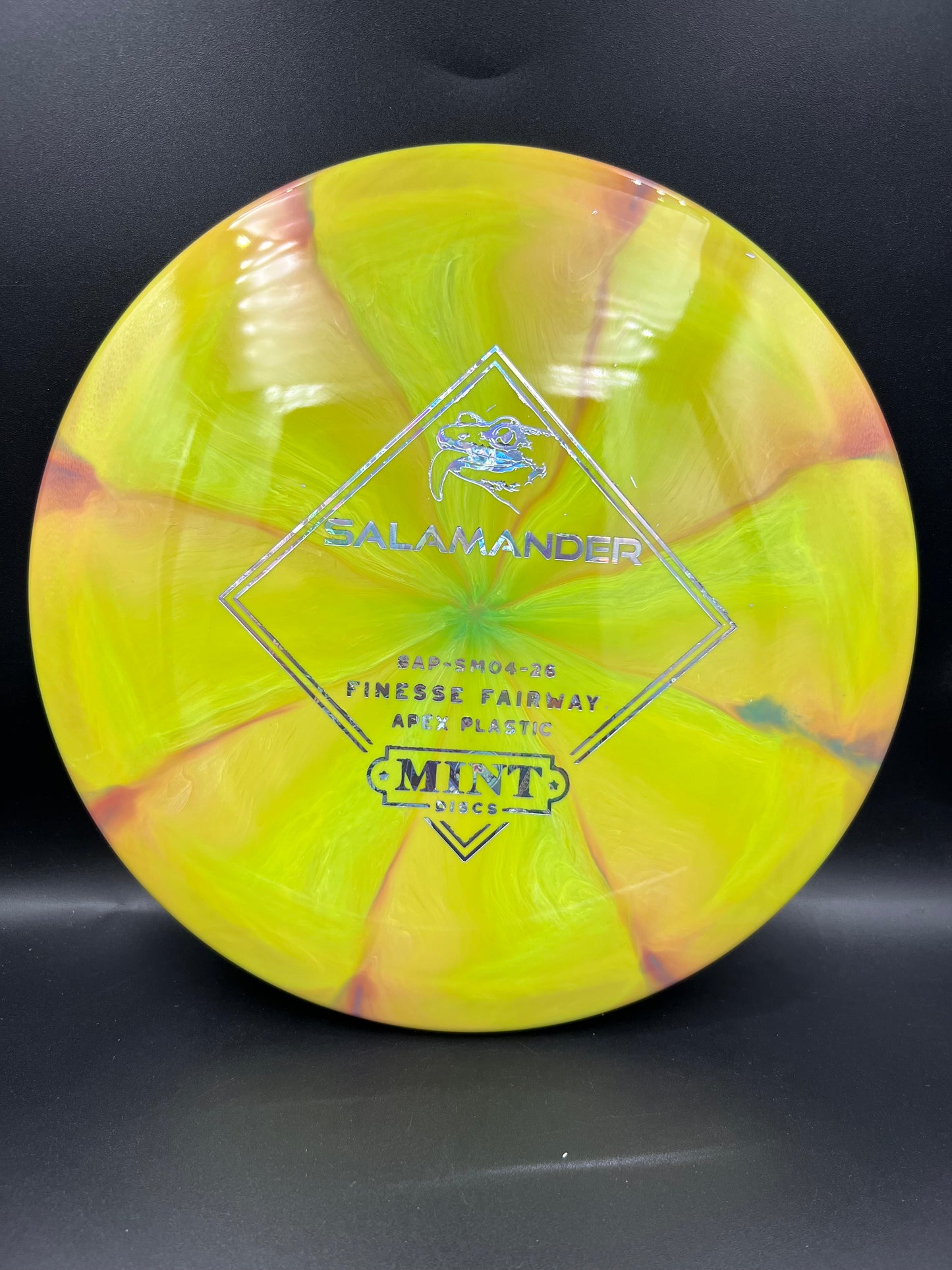 Mint Apex Swirl Salamander Stock - Greenish Yellow Money Stamp - 168g