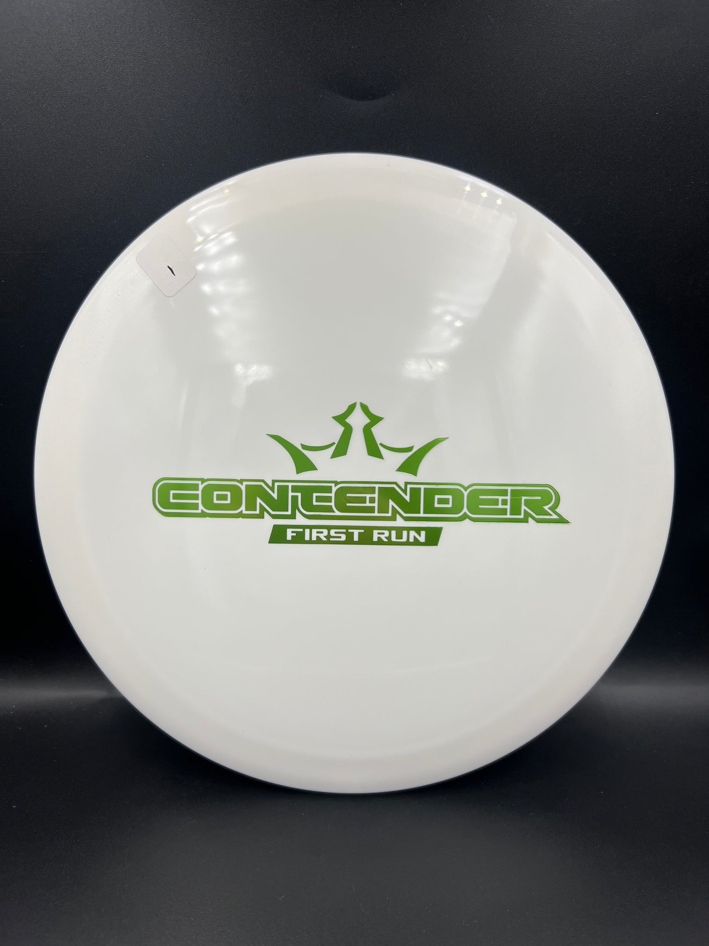 Dynamic Discs Fuzion Contender White Green Stamp (1) - 169g