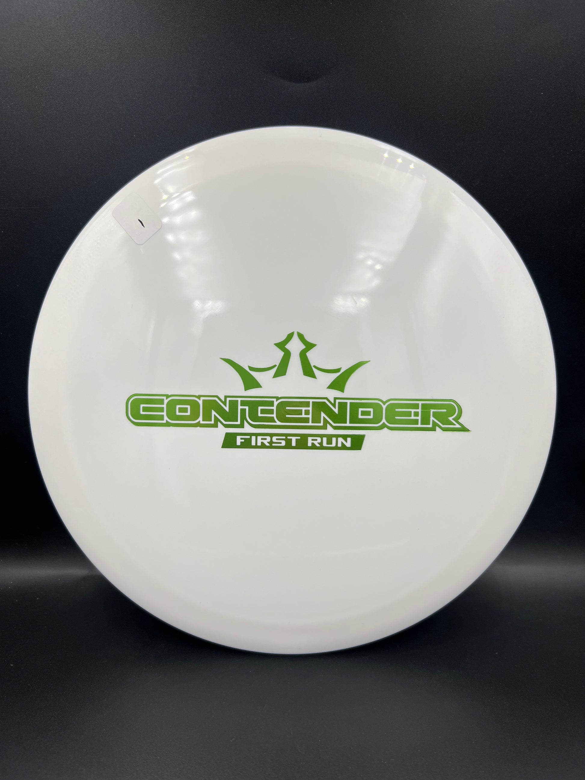 Dynamic Discs Fuzion Contender White Green Stamp (1) - 169g