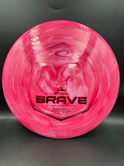 Latitude 64 Royal Grand Brave Swirly Dark Pink Pink Red Stamp - 174g