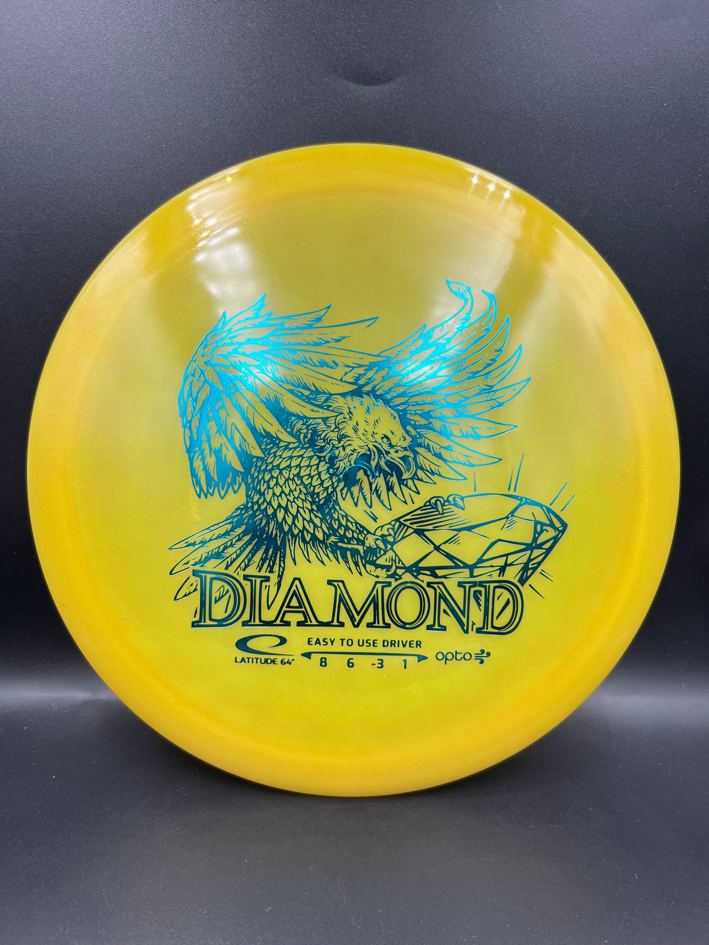 Latitude 64 Opto Air Diamond Yellow Blue Teal Stamp - 150g
