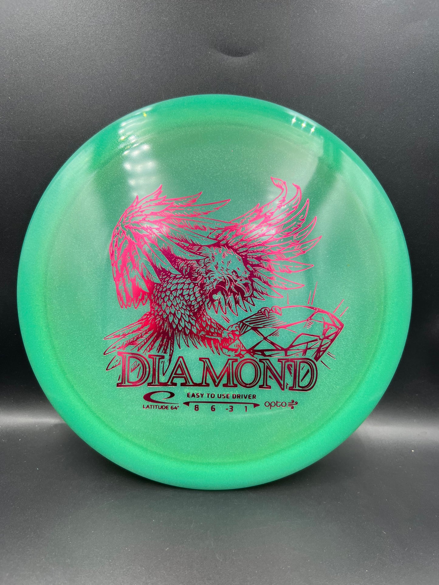 Latitude 64 Opto Air Diamond Teal Pink Stamp - 147g