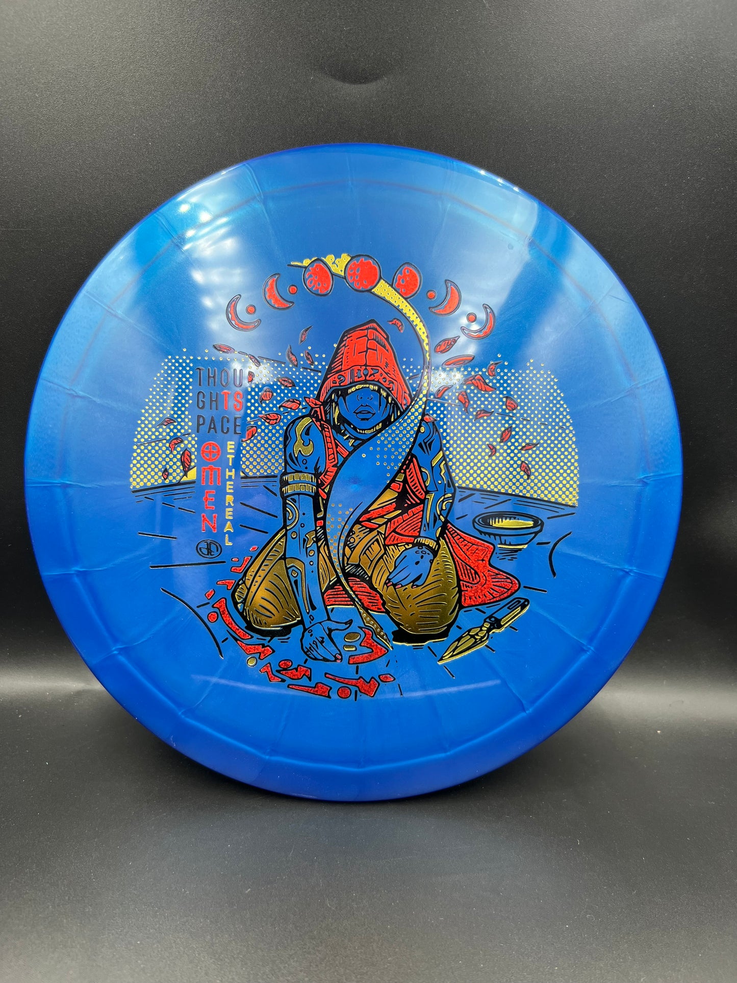 Thought Space Ethereal Omen Blue Gold Red Stamp - 175g