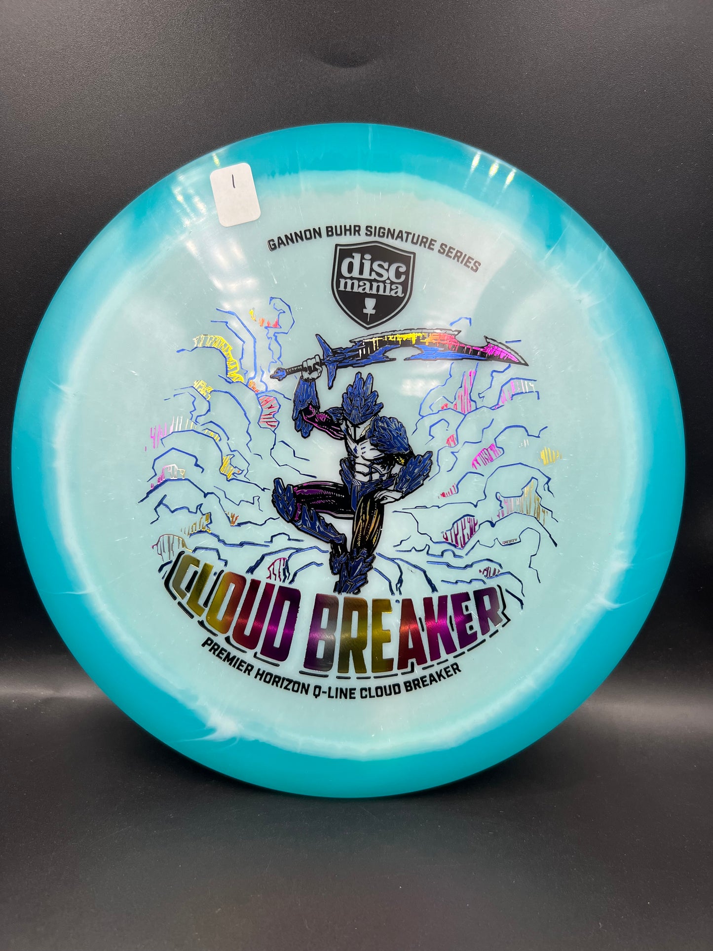 Discmania Gannon Buhr 2026 Q-Line Cloudbreaker Blue Multi Color Stamp (1) - 174g