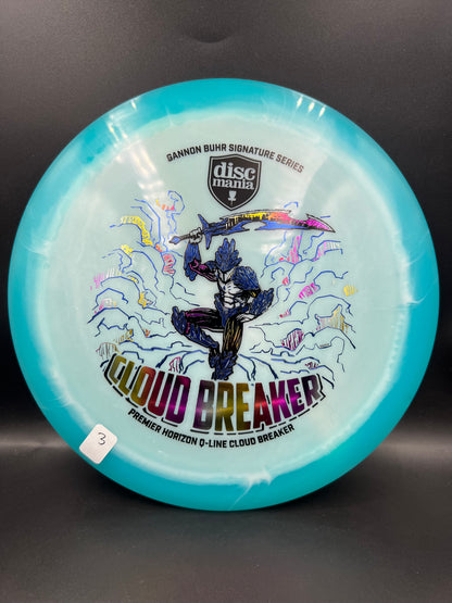 Discmania Gannon Buhr 2026 Q-Line Cloudbreaker Blue Multi Color Stamp (3) - 174g