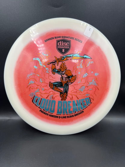 Discmania Gannon Buhr 2026 Q-Line Cloudbreaker Dark Pink Light Blue Stamp (2) - 173g