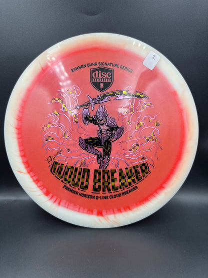 Discmania Gannon Buhr 2026 Q-Line Cloudbreaker Dark Pink Checkered Stamp (2) - 175g