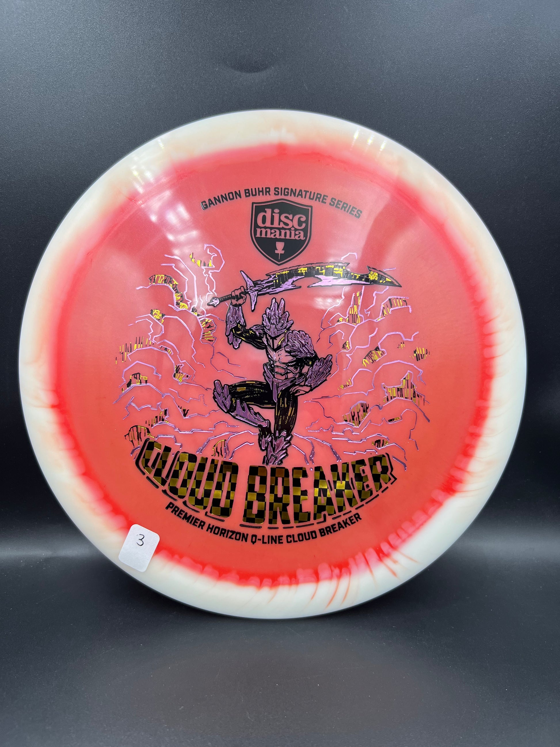 Discmania Gannon Buhr 2026 Q-Line Cloudbreaker Dark Pink Checkered Stamp (3) - 175g