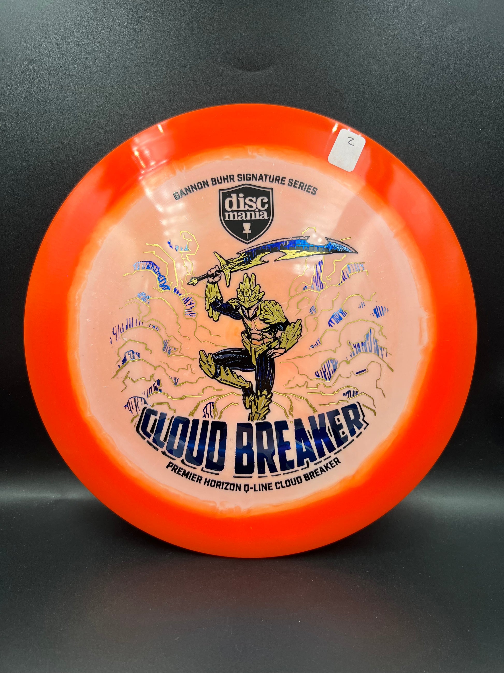 Discmania Gannon Buhr 2026 Q-Line Cloudbreaker Orange Blue Camo Stamp (2) - 174g