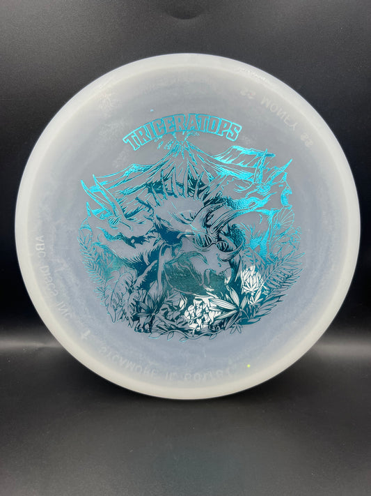 Dino Discs Egg Shell Glow Triceratops