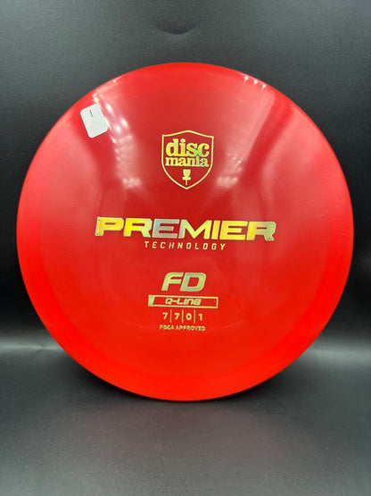 Discmania Q-Line FD Red Gold Stamp (1) - 174g