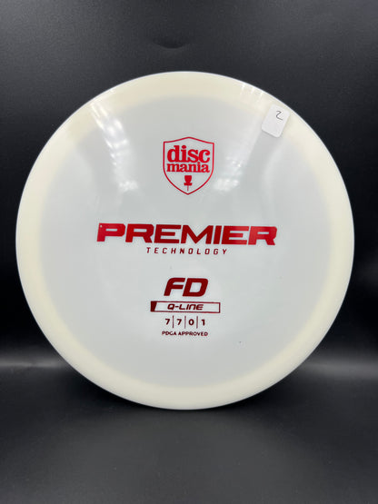 Discmania Q-Line FD White Red Stamp (2) - 173g