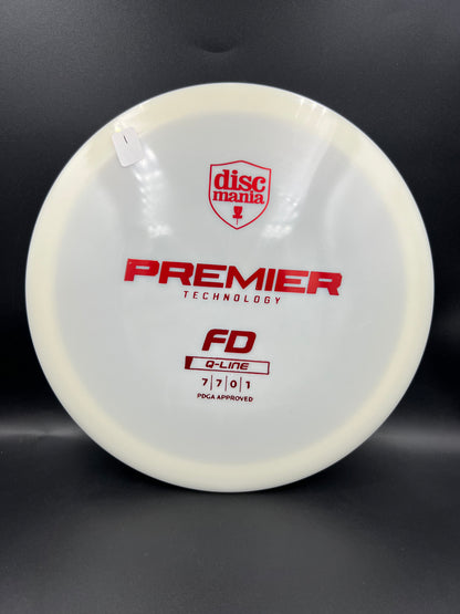 Discmania Q-Line FD White Red Stamp (1) - 174g