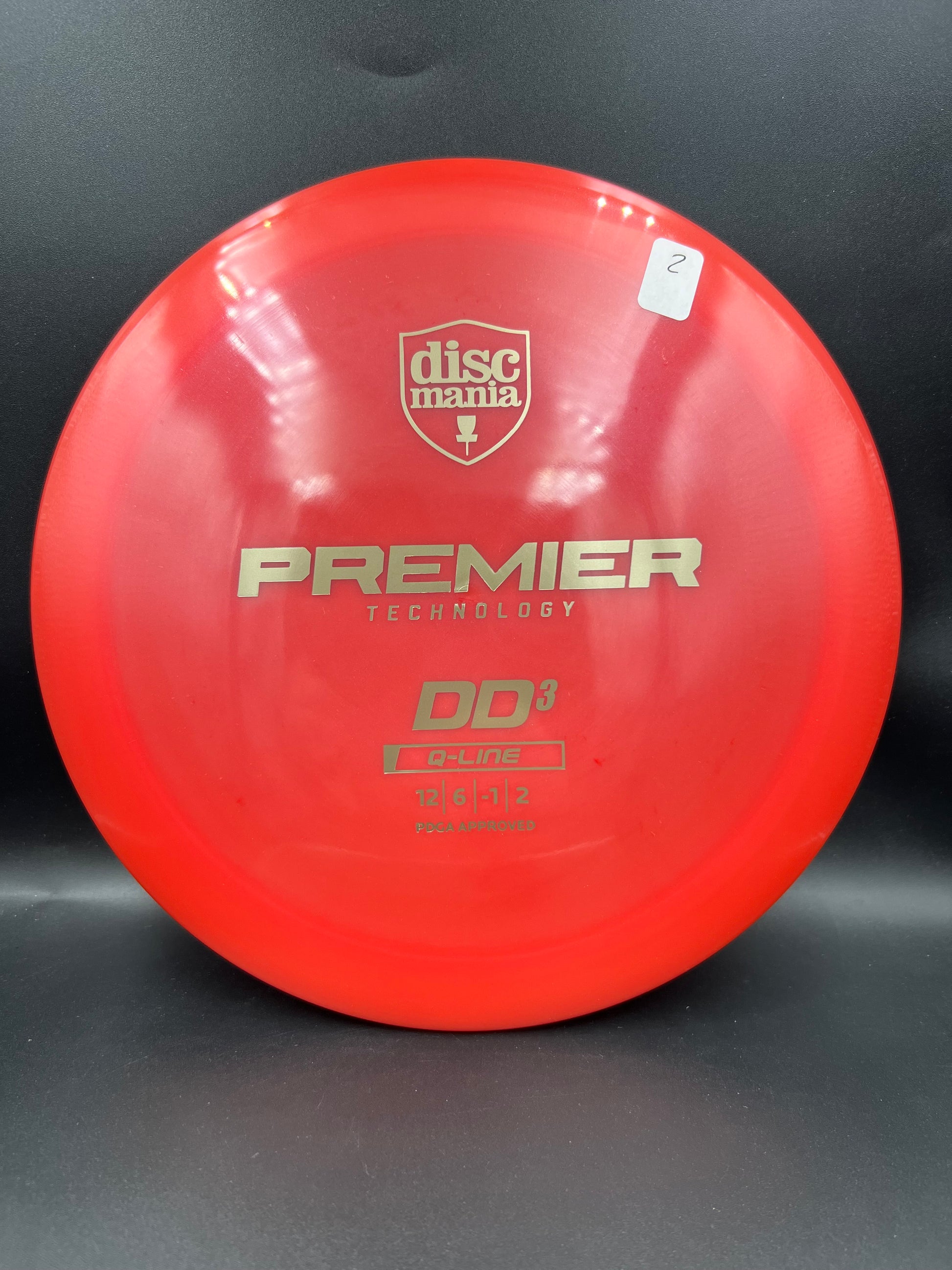 Discmania Q-Line DD3 Light Red Bronze Stamp (2) - 175g